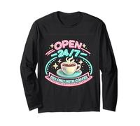 Realizzato da Coffee Vintage Cafe Sign Graphic Maglia a Manica