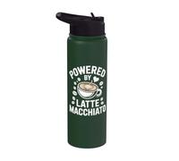Realizzato da Latte Macchiato Coffee Quote Stainless Steel Insulated Water Bottle