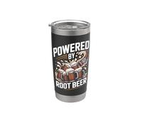 Realizzato da Root Beer Funny Graphic Bicchiere termico in acciaio inox doppia parete