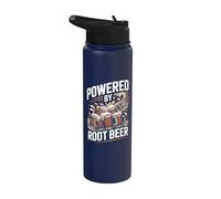 Realizzato da Root Beer Funny Graphic Stainless Steel Insulated Water Bottle