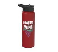 Realizzato da Wine Funny Wine Lover Design Stainless Steel Insulated Water Bottle