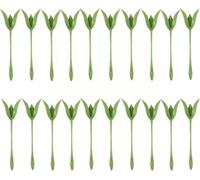 Realizzato in ABS e verde, questo set di 10/20/30 portatovaglioli a forma di rosa e strumenti per fiori origami è perfetto per una bella tavola di nozze e decorazioni per feste. (20 pezzi)