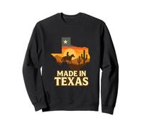 Realizzato in Texas Sunset Cowboy Western State Pride Design Felpa