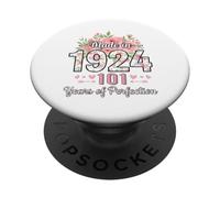 Realizzato nel 1924, regalo floreale per il 101° compleanno, per donne di 101 anni PopSockets PopGrip Adesivo