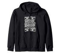 Realizzato nel quartiere Graffiti Hip Hop Chicano Lowrider Felpa con Cappuccio