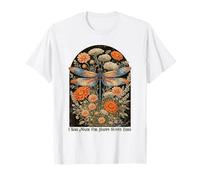 Realizzato per Happy Sunny Days Dragonfly Floral Art Maglietta