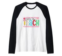 Realizzato per insegnare a educatore Scuola apprendimento Design Maglia con Maniche Raglan
