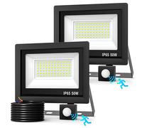 Realky 50W Fari Led da Esterno con Sensore di Movimento 2 Pezzi IP65