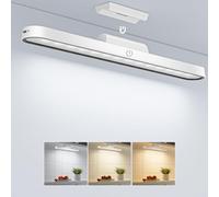 Realky Lampada da incasso da cucina a LED, dimmerabile, per armadio, senza fili, con tre temperature di colore, USB C, ricaricabile, per specchi, scrivanie, cucine, armadi e pareti