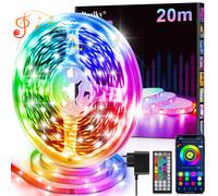 Realky Striscia LED 20M RGB Luci Camera da Letto Bluetooth APP Controllato