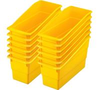 Really Good Stuff 160103YE - Supporti per libri e raccoglitori resistenti, confezione da 12