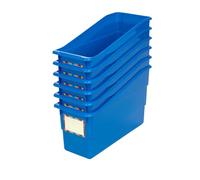 Really Good Stuff Durable - Confezione da 6 supporti per libri e raccoglitori, colore: blu