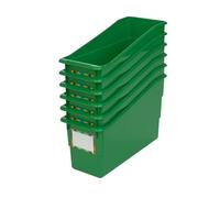 Really Good Stuff Durable - Confezione da 6 supporti per libri e raccoglitori, colore: verde