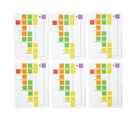 Really Good Stuff Inizio Divisione lunga Tavole cancellabili a secco