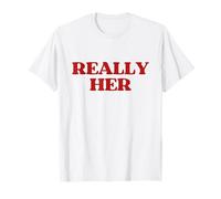 Really Her Shirt Y2K Aesthetic Retro Vibe 2000s Teen Girl Maglietta