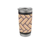 Really Love Parquet Pavimento a spina di pesce Chevron Basketweave Bicchiere termico in acciaio inox doppia parete