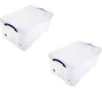 Really Useful 64 Litre Pack 2 Clear