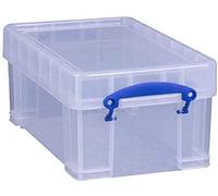 Really Useful Box - 3 contenitori da 5,0 litri, XL, ideali per ufficio e casa, 340 x 200 x 150 mm, colore: Trasparente