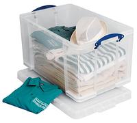 Really Useful Box 84CCB scatola per vestiti, scarpe, giocattoli, 84 l, trasparente