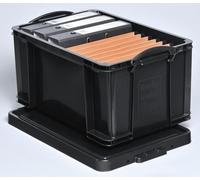 Really Useful Box, contenitore da 48 litri, di colore nero, 60 x 40 x 31,5 cm