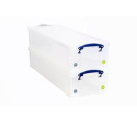 Really Useful Box Contenitore in plastica trasparente da 22 litri (confezione da 2)