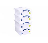Really Useful Box Scatola 18 litri, Trasparente Trasparente VE = 4
