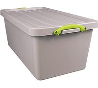 Really Useful Box Scatola di immagazzinaggio Riciclata 82 L, Nestabile, Grigio 3 Pezzi