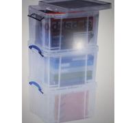 Really Useful Box Scatola Scatole Di Plastica in Saver Set di 3 dimensioni 35 L 48 cm x 39 cm x 31 cm