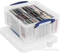 REALLY USEFUL - Contenitore in PVC trasparente per 93 CD / 44 DVD