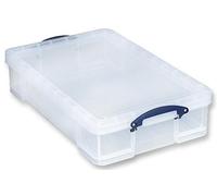 REALLY USEFUL PRODUCTS LTD Scatola, Contenitori Plastica con Coperchio, 165 x 440 x 710 mm, 33 l, trasparente | Scatole di stoccaggio, 1 x QTY - 33 C