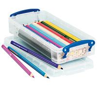 Really Useful - Scatola portaoggetti in plastica, 0,55 l, confezione da 10, colore: Trasparente