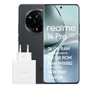 realme 14 Pro 5G Smartphone, 12+512GB, Fotocamera Sony IMX882 OIS da 50MP, Display Curvo 120Hz, Impermeabile IP69, Batteria 5260mAh, Ricarica Rapida 45W SUPERVOOC, Grey(con adattatore)