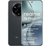 realme 14 Pro+ 5G Smartphone, 50MP +50MP Fotocamera, 120Hz 6.83'' Quad Curve Display, Snapdragon 7s Gen 3 processore, 5000mAh Titan Batteria (Nero)