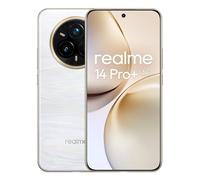 realme 14 Pro+ Smartphone 5G, bianco, fotocamera Sony OIS Periscopica 3X, design che cambia colore sensibile al freddo,batteria 5260 mAh,18GB(8+10expansione)+256GB,IP69,Nessun adattatore