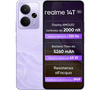 Realme 14T 5G Smartphone 8+256GB, Chipset Dimensity 6300, Display Esports AMOLED