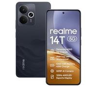 realme 14T 5G Smartphone Cellulare 8+256GB,Chipset Dimensity 6300 5G,Fotocamera Ai 50MP,Display Super AMOLED 6.67'' 120Hz,Batteria Massiccia 5260mAh,Dual Sim,NFC,Nero