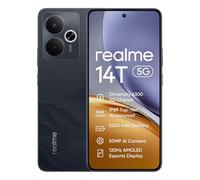 realme 14T Smartphone 5G,120Hz 6.67" AMOLED Display,IP69 NFC,Fotocamera AI da 50 MP,8GB+256GB Telefono,Dimensity 6300 5G,Batteria da 5260 mAh,Dual SIM Android 15,Senza Adattatore,Nero