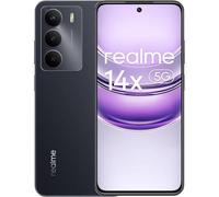 realme 14x 5G Smartphone 6+128GB, MediaTek Dimensity 6300, Fotocamera da 50MP, Display curvo da 120Hz, Batteria massiva da 5000mAh, Cellulari Android 15, Octa-core, Nero (senza adattatore)