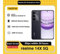 realme 14X 5G AI Phone, 6+128GB/8+256GB, Versione Globale, Android 15, Processore Mediatek Dimensity 6300, Batteria Grande da 5000mAh, Senza Adattatore di Ricarica