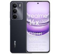realme 14x 5G Smartphone (6+12)GB Dynamic RAM 128GB ROM, Display Eye Comfort 120Hz, Fotocamera da 50MP, Batteria da 5000mAh, Resistenza agli urti di livello militare,Octa-core, Nero (senza adattatore)