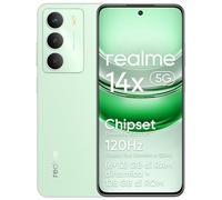 realme 14x 5G Smartphone (6+12)GB Dynamic RAM 128GB ROM, Display Eye Comfort 120Hz, Fotocamera da 50MP, Batteria da 5000mAh, Resistenza agli urti di livello militare,Octa-core,Verde (senza adattatore)