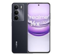 realme 14x 5G Smartphone 6+128 GB Smartphone, Processore Dimensity 6300, Batteria 5000mAh, Schermo 6.67" HD+ a 120Hz, Dual SIM, Senza caricatore, Colore Nero