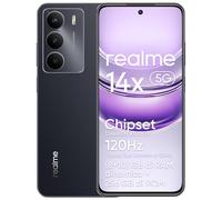 realme 14x 5G Smartphone (8+10)GB Dynamic RAM 256GB ROM, Display Eye Comfort 120Hz, Fotocamera da 50MP, Batteria da 5000mAh, Resistenza agli urti di livello militare,Octa-core, Nero (senza adattatore)
