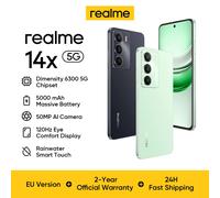 Realme 14x 5G Smartphone EU Versione, Processore Mediatek Dimensity 6300 Octa-core, Batteria 5000mAh, Display 6.67" 120Hz, Fotocamera AI 50MP, NFC IP64 Android 15