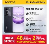 Realme 14X smartphone 5G Dimensity 6300 Chipset 50MP AI Camera 120Hz Eye Comfort Display Android 15 Peridot Green