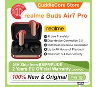 Realme Buds Air 7 Pro 50dB Ultra ANC 48H Riproduzione audio spaziale 45 ms Bassa latenza AI ENC Doppia connessione Comfort Fit Glory Beige 24h Ship