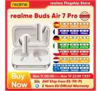 realme Buds Air 7 Pro Ai Auricolare Bluetooth 53Db 5000Hz Cancellazione del rumore Bt 5.4 48 ore di durata della batteria Hi-Res Lhdc 5.0 Ip55 Nuovo