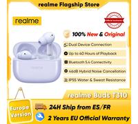 realme Buds T310 Cuffie Bluetooth Auricolari senza fili per smartphone realme GT 7 Pro realme 12 Plus 40 ore di riproduzione totale