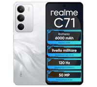 realme C71 4G Smartphone, Display da 6,67'' a 120Hz, Batteria da 6000mAh, 8+256GB di Memoria Interna, Fotocamera da 50MP, Chipset Octa-core T7250, Cigno Bianco, Senza Adattatore