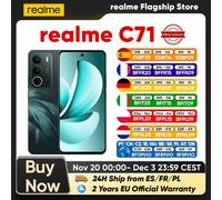 Versione globale realme C71 Smartphone 4G Display comfort occhi da 6,67 pollici 120 Hz Batteria da 6000 mAh Fotocamera AI da 50 MP Chipset octa-core White